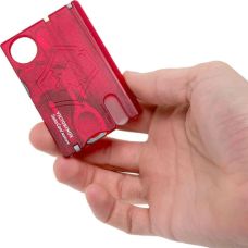 Набір Victorinox Swisscard Nailcare 82х54х4мм/13функ/прозорий червоний