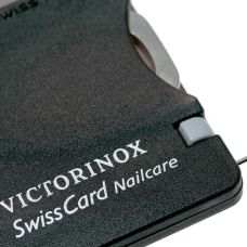Набір Victorinox Swisscard Nailcare 82х54х4мм/13функ/прозорий чорний
