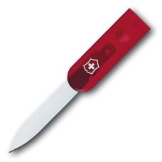 Нож Victorinox для SwissCards, прозрачный красный