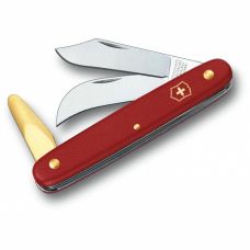 Нож Victorinox Budding-Pruning 3 садовый 100мм/3функ/матовый красный, блистер