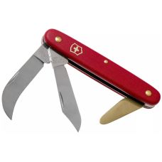 Нож Victorinox Budding-Pruning 3 садовый 100мм/3функ/матовый красный, блистер