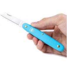 Нож Victorinox Floral садовый 100мм/1функ/матовый голубой, блистер