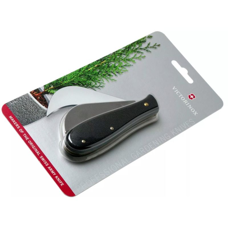Нож Victorinox Pruning L садовый 122мм/1функ/матовый черный, блистер Нож Victorinox Pruning L садовый 122мм/1функ/матовый черный, блистер