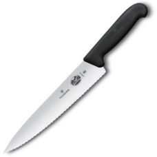 Кухонний ніж Victorinox Fibrox Carving, 19 см, з чорн. ручкою
