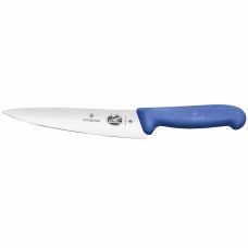 Кухонный нож Victorinox Fibrox Carving, 25 см, с син. ручкой