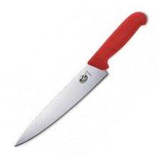 Кухонный нож Victorinox Fibrox Carving, 25 см, с красн. ручкой