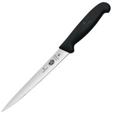 Кухонный нож Victorinox Fibrox Filleting Superflex, 18 см, с черн. ручкой