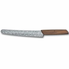 Кухонный нож Victorinox Swiss Modern Bread&Pastry Damast, 22 см, из орех. ручкой (Lim.Ed. 1884)