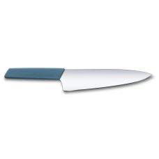 Кухонный нож Victorinox Swiss Modern Carving, 20 см, с син. ручкой, блистер
