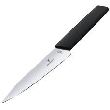 Кухонный нож Victorinox Swiss Modern Kitchen, 15 см, с черн. ручкой, блистер