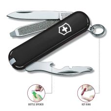 Нож Victorinox Rally 58мм/9функ/черный