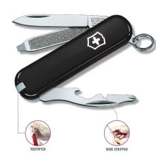 Нож Victorinox Rally 58мм/9функ/черный