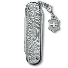 Ніж Victorinox Classic SD Brilliant Damast 58 мм/5 функцій/сріблястий