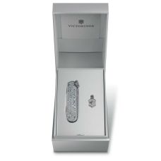 Ніж Victorinox Classic SD Brilliant Damast 58 мм/5 функцій/сріблястий