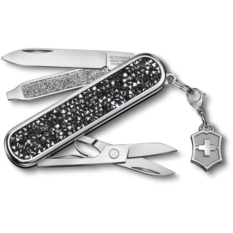 Ніж Victorinox Classic SD Brilliant Crystal 58 мм/5 функцій/чорний