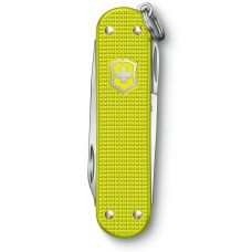 Ніж Victorinox Classic SD Electric Yellow 58 мм/5 функцій/рифл/яскраво-жовтий