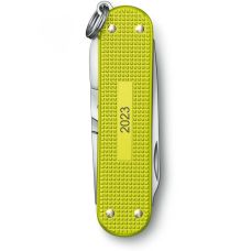 Ніж Victorinox Classic SD Electric Yellow 58 мм/5 функцій/рифл/яскраво-жовтий