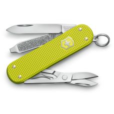Ніж Victorinox Classic SD Electric Yellow 58 мм/5 функцій/рифл/яскраво-жовтий
