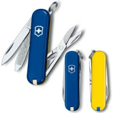 Ніж Victorinox Classic SD Ukraine 58 мм/7 функцій/синьо-жовтий