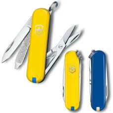 Нож Victorinox Classic SD Ukraine 58 мм/7 функций/желто-синий