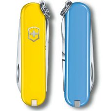 Нож Victorinox Classic SD Ukraine 58 мм/7 функций/желто-голубой