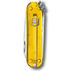 Ніж Victorinox Classic SD Ukraine 58 мм/7 функцій/жовто-синій прозорий