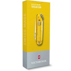 Ніж Victorinox Classic SD Ukraine 58 мм/7 функцій/жовто-синій прозорий