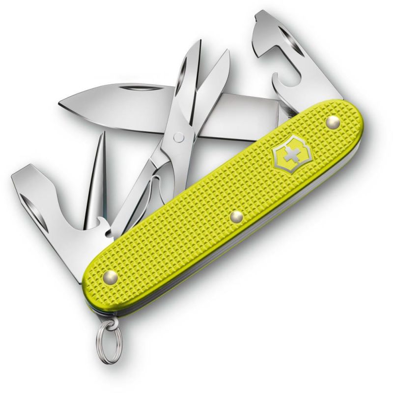 Ніж Victorinox Pioneer X Electric Yellow 93мм/9функ/рифл/яскраво-жовтий