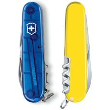 Ніж Victorinox Spartan Ukraine 91мм/12функ/проз.синьо-жовтий