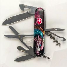 Нож Victorinox Climber Zodiac 91мм/14функ/Лазурный дракон/разноцветный