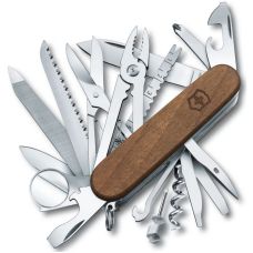 Ніж Victorinox Swisschamp Wood 91 мм/29 функ/коричневий