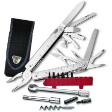 Мультитул Victorinox Swisstool X Plus Ratchet 115мм/38функ/серебристый + черный нейлоновый чехол