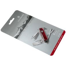 Нож Victorinox Victorinox@work 58 мм/8 функций/USB 3.0/3.1 32 Гб/прозр.красный, блистер