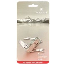 Ніж Victorinox Jetsetter@work 58 мм/6 функцій/USB 3.0/3.1 32 Гб/сріблястий, блістер