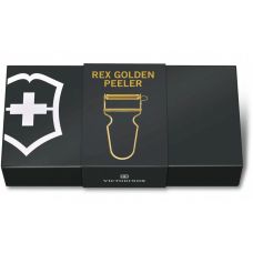 Овощечистка Victorinox Rex прямое лезвие, 109x65x13 мм, позолота, подарочная упаковка
