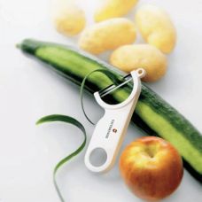 Овочечистка Victorinox Swiss гладкое лезвие, белая