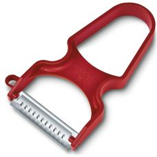 Овощечистка Victorinox Rapid зуб. лезвие для нарез. соломкой, 109x65x13 мм, красная, коробка