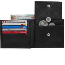 Портмоне Victorinox Travel Altius Alox Deluxe Black, кожа, черное