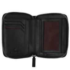 Портмоне Victorinox Trаvel Altius Alox Black, на блискавці, шкіра, чорне