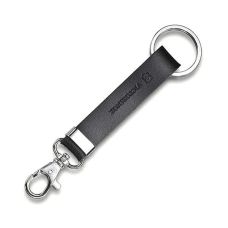 Подвеска Victorinox на ремень карабин+кольцо, кожа, черный