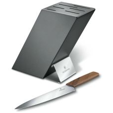 Підставка Victorinox Swiss Modern бук, сіра, для 6 ножів