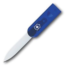 Нож Victorinox для SwissCards, прозрачный синий