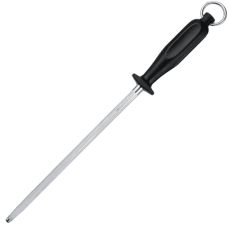 Точилка/мусат Victorinox Kitchen 25 см, круг, medium, с черн. ручкой
