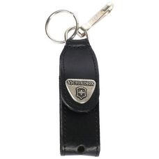 Чохол для ножів Victorinox 58 мм/2 шари, з карабіном, на липучці, шкіряний, чорний