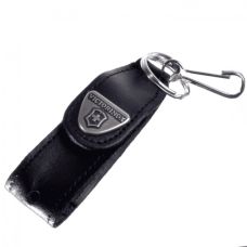 Чохол для ножів Victorinox 58 мм/2 шари, з карабіном, на липучці, шкіряний, чорний