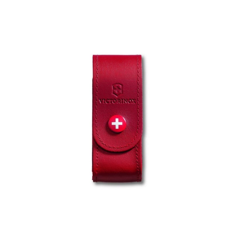Чохол для ножів Victorinox 84-91 мм/2-4 шарів, на кнопці, шкіряний, червоний Чохол для ножів Victorinox 84-91 мм/2-4 шарів, на кнопці, шкіряний, червоний