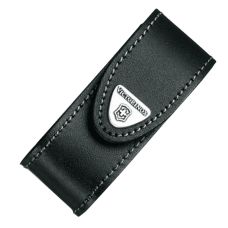 Чехол для ножей Victorinox 84-91 мм/2-4 слоев, липучка/пов. клип, кожаный, черный