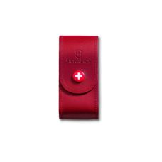 Чохол для ножів Victorinox 84-91 мм/5-8 шарів, на кнопці, шкіряний, червоний