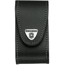 Чохол для ножів Victorinox 84-91 мм/5-8 шарів, липучка/пов. кліп, шкіряний, чорний