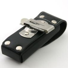 Чохол для ножів Victorinox 111 мм/до 4 шарів, липучка/пов. кліп, шкіряний, чорний
